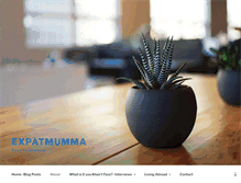 Tablet Screenshot of expatmumma.com